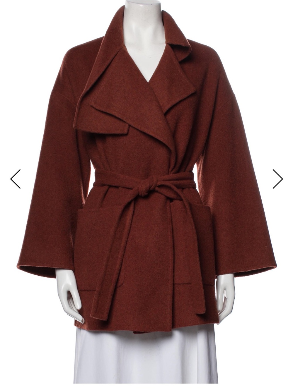 Vince Wool Belted Wrap Coat